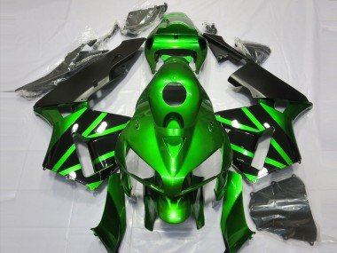 Verde & Negro 2005-2006 CBR600RR Carenados Moto