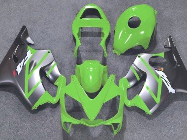 Verde & Plata Mate 2001-2003 CBR600 F4i Carenados Moto